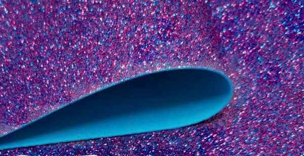 Foamiranas -Blizgantis -Mėlynas su Raudonu 60*70cm