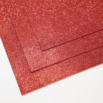 Blizgantis Foamiranas - Raudonas 2mm 50*50cm