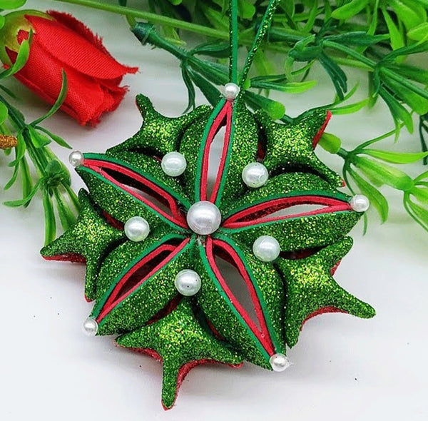 EVA-Foamiranas-Blizgantis Žalia Nefrito Spalva 1,5mm (ruloninis )