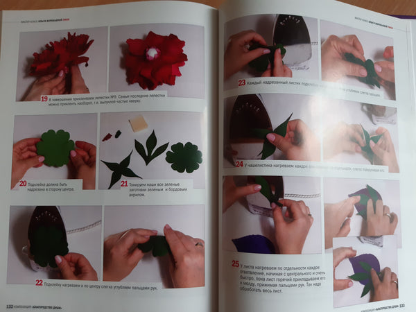 Knyga "Gėlės ir jų kompozicijos iš foamirano"