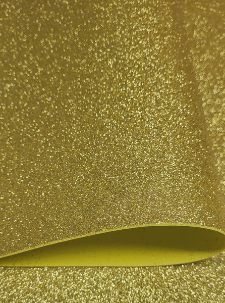 Foamiranas Blizgantis  -Auksas šviesus 2mm 60 * 40cm